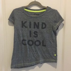 Kids KIND IS COOL T-shirt size small.